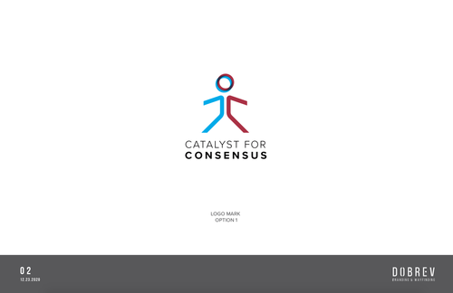 Catalyst for Consensus logo direction 01 — The Walker